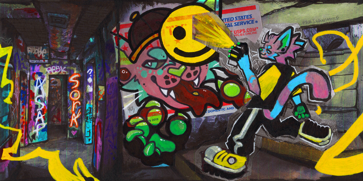 Graffiti deskmat