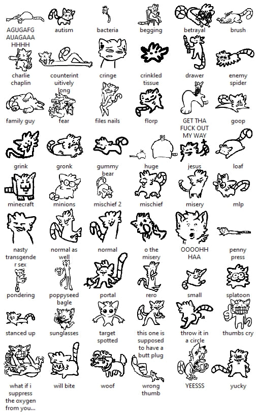 Little freaks mini stickers