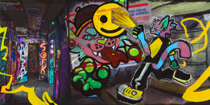 Graffiti deskmat
