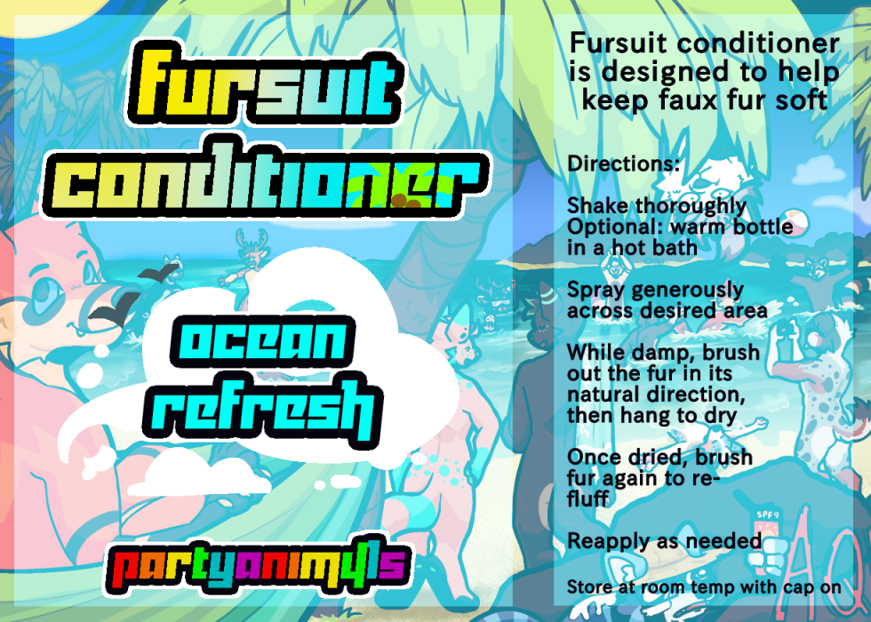 Fursuit conditioner