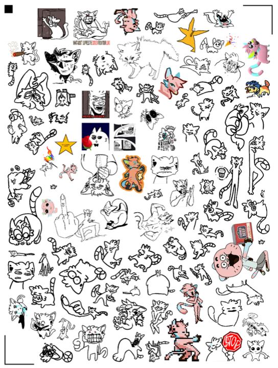 Little freaks mini stickers